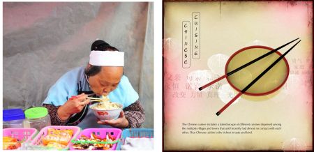 Page: 70 Eating Noodles, Page: 71 Chinese Cuisine a kaleidoscope of tastes