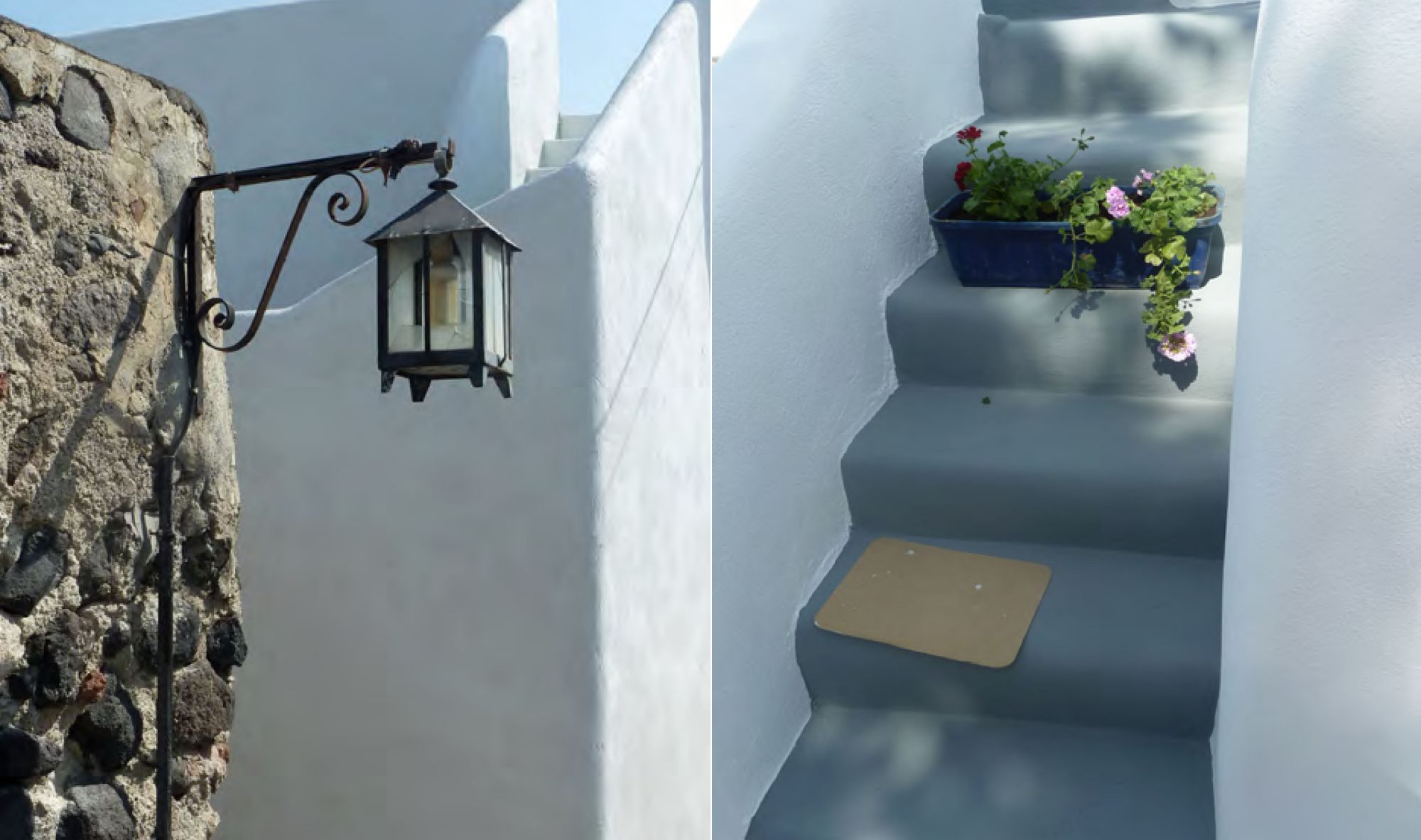 Page 26: An old street lamp / Page 27: Flowers on the stairs