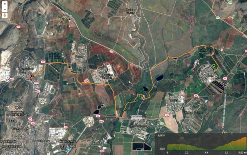 Israel National Trail Map: Section 01 - From Dan to Tel-Hai