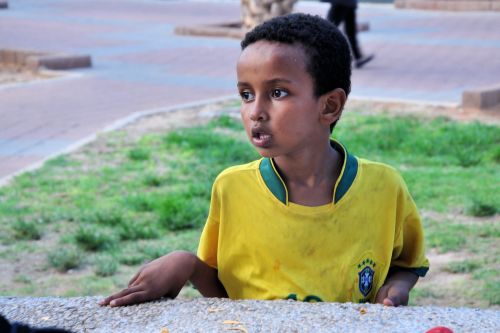 Israel: Children in Israel -Lewinsky Garden, South Tel-Aviv, Toddler - child of migrants