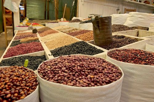 Markets-Products - Almolonga market, Guatemala: Dry legumes