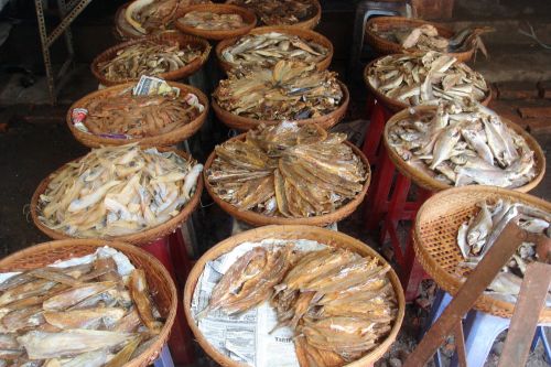 Markets-Products - Bến Thành market, Hồ Chí Minh City, Vietnam: Dried small fish