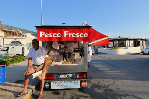 Markets-Vendors - Reggio Calabria, Italy: A roving fishmonger