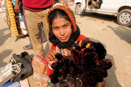 Faces of India: A Flower Girl - Indian version