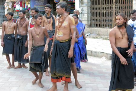 Faces of India: Young men in Madurai for pilgrimage 